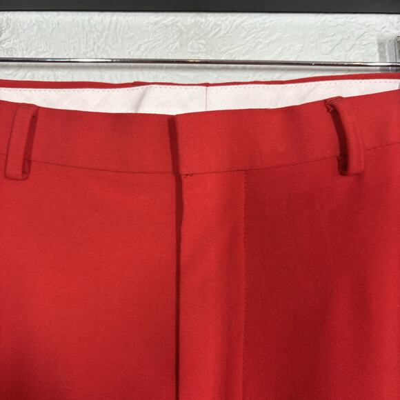 NEW! ASOS Trouser Pant Career Casual Red - 34 - Picture 3 of 8